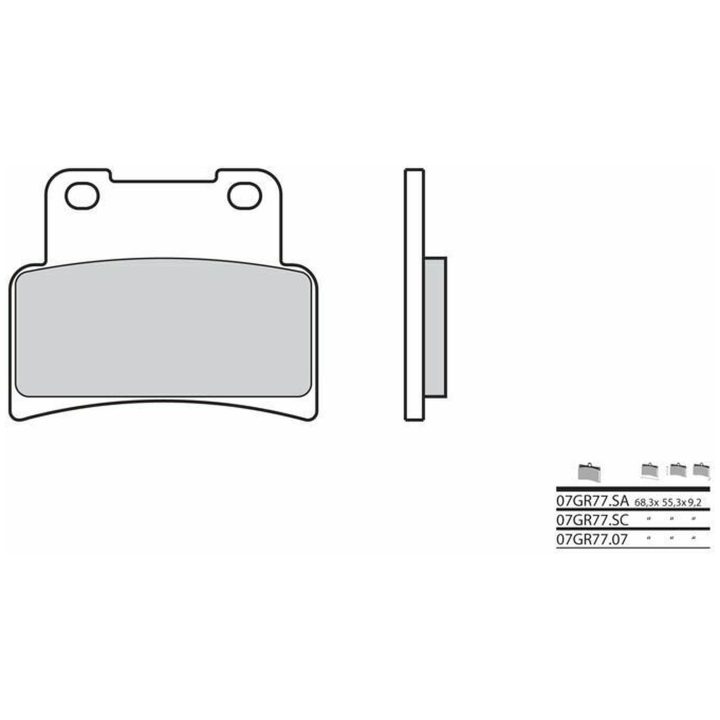 Bromsbelägg FRAM Carbon Ceramic Brembo Frambelägg – bild 2