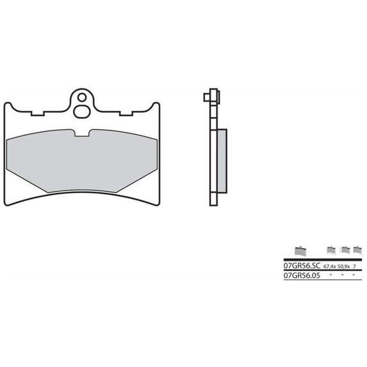 Bromsbelägg FRAM Carbon Ceramic Brembo Frambelägg – bild 2