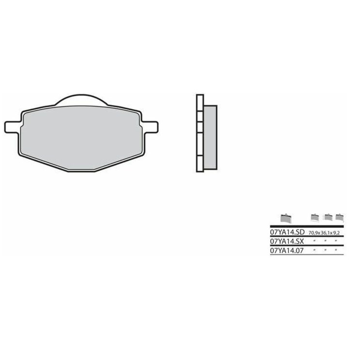 Bromsbelägg FRAM Carbon Ceramic Brembo Frambelägg – bild 2