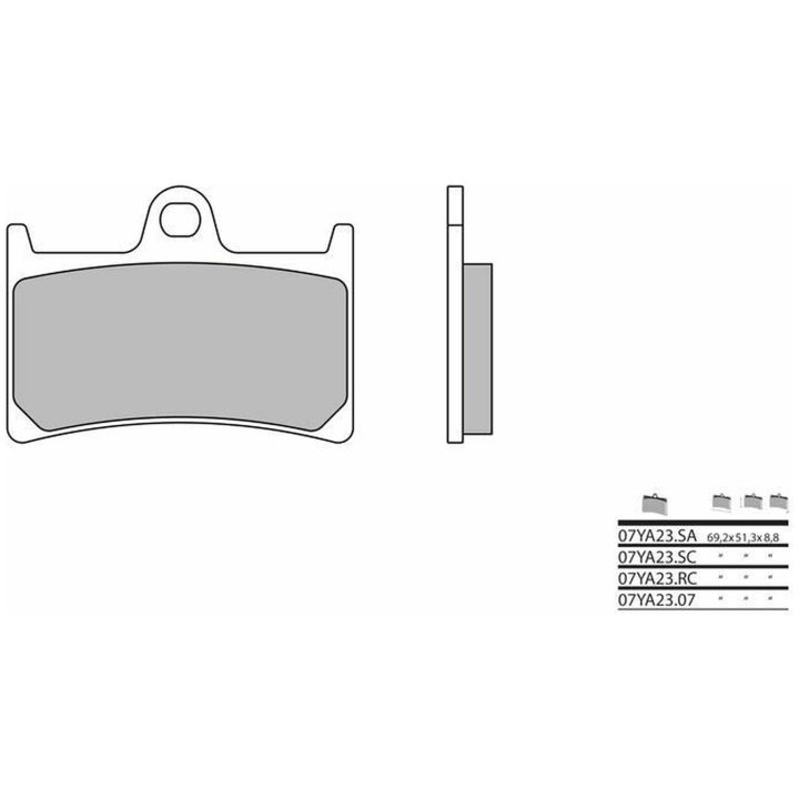 Bromsbelägg FRAM Carbon Ceramic Brembo Frambelägg – bild 2