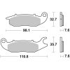 Bromsbelägg FRAM Carbon Ceramic Brembo Frambelägg – miniatyr 1