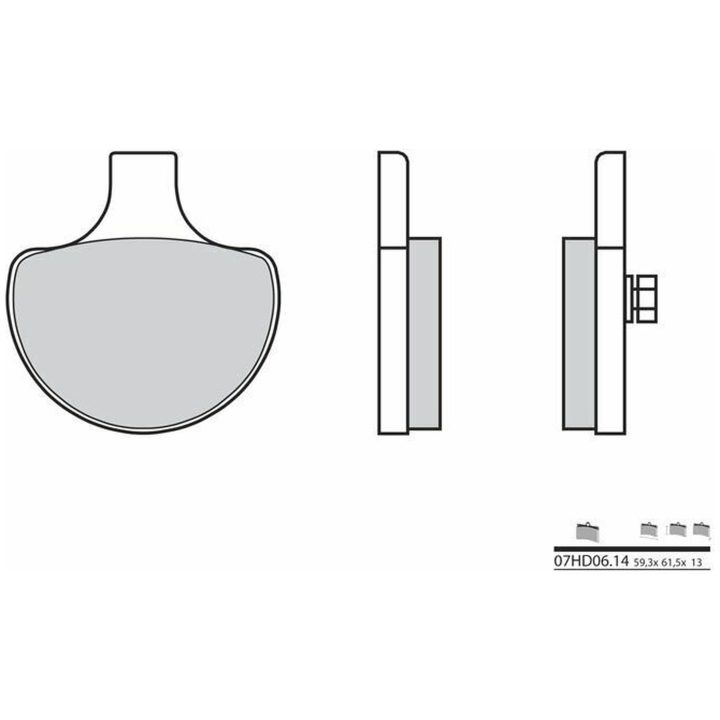 Bromsbelägg FRAM Carbon Ceramic Brembo Frambelägg – bild 2