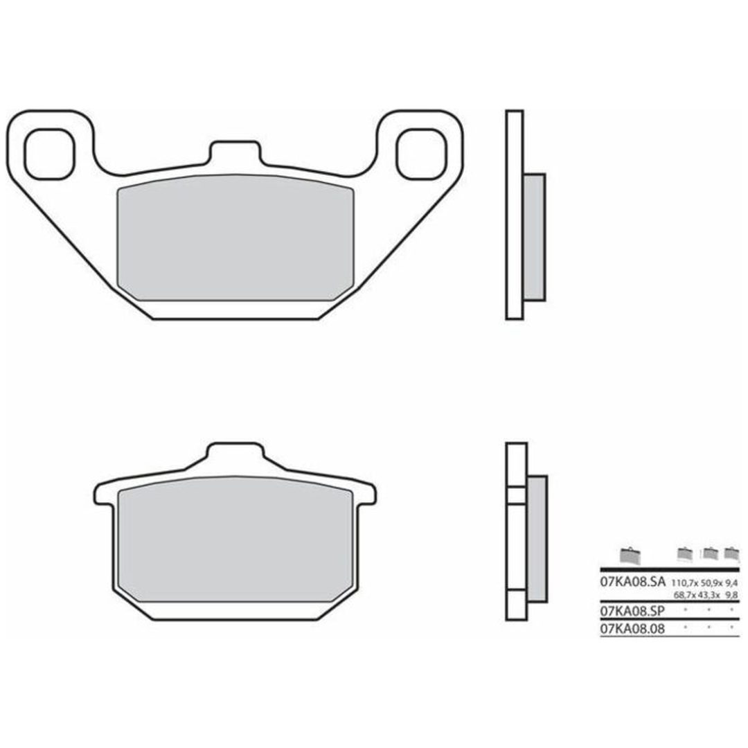 Bromsbelägg FRAM Carbon Ceramic Brembo Frambelägg
