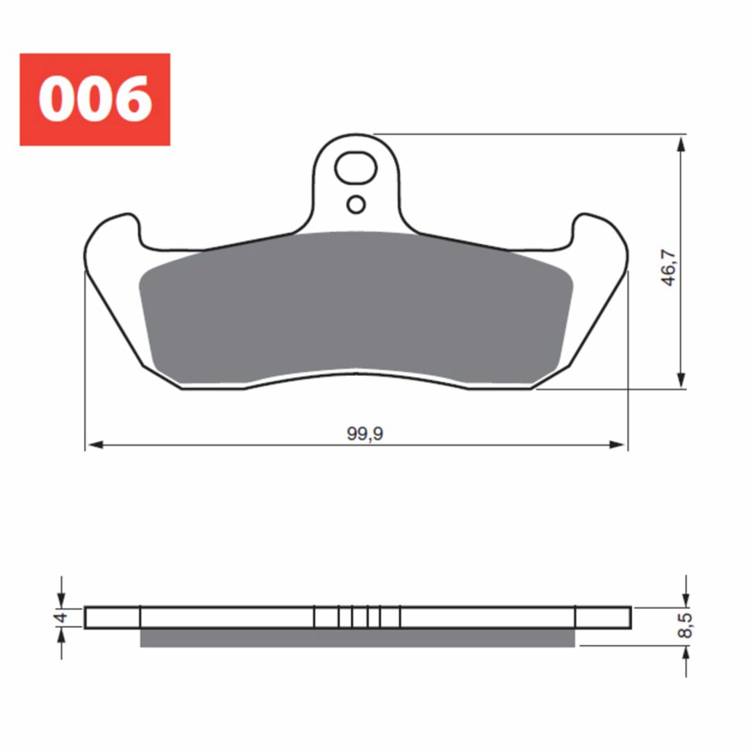 Bromsbelägg FRAM Ceramic Carbon GOLDFREN Bromsbelägg