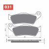 Bromsbelägg FRAM Ceramic Carbon GOLDFREN Bromsbelägg – miniatyr 1
