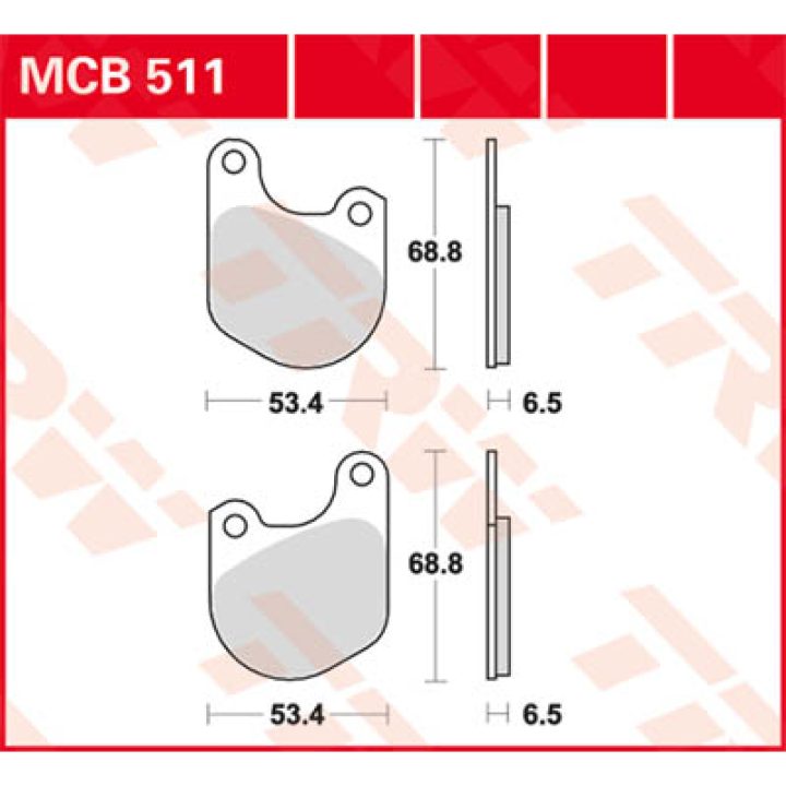 Bromsbelägg FRAM Ceramic TRW BRAKE PAD TRW MCB511 – bild 3