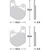 Bromsbelägg FRAM Ceramic TRW BRAKE PAD TRW MCB511 – miniatyr 2