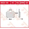 Bromsbelägg FRAM Ceramic TRW BRAKE PAD TRW MCB700 – miniatyr 2
