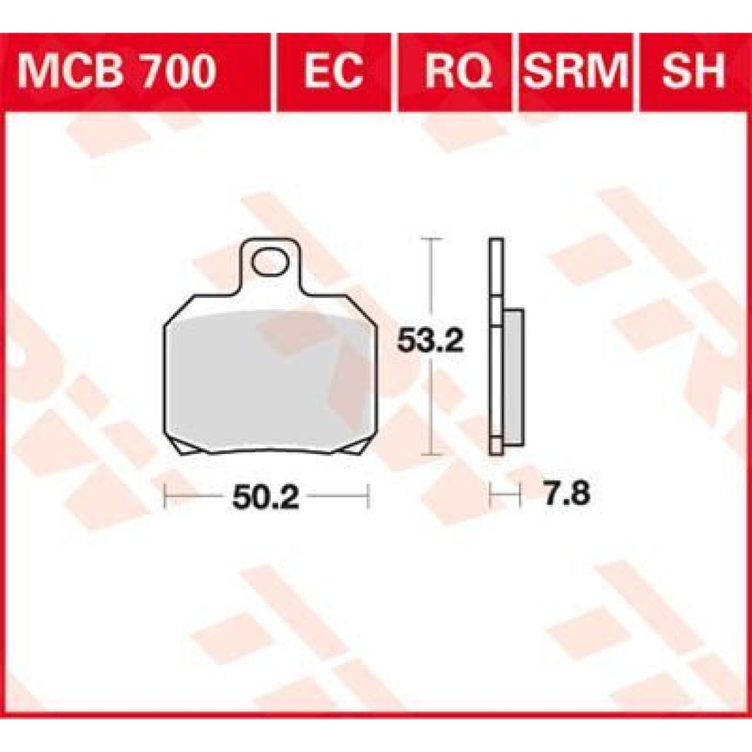 Bromsbelägg FRAM Ceramic TRW BRAKE PAD TRW MCB700 – bild 2