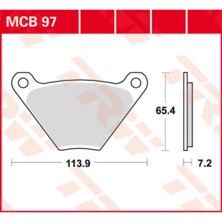 Bromsbelägg FRAM Ceramic TRW BRAKE PAD TRW MCB97 – bild 3