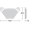 Bromsbelägg FRAM Ceramic TRW BRAKE PAD TRW MCB97 – miniatyr 2