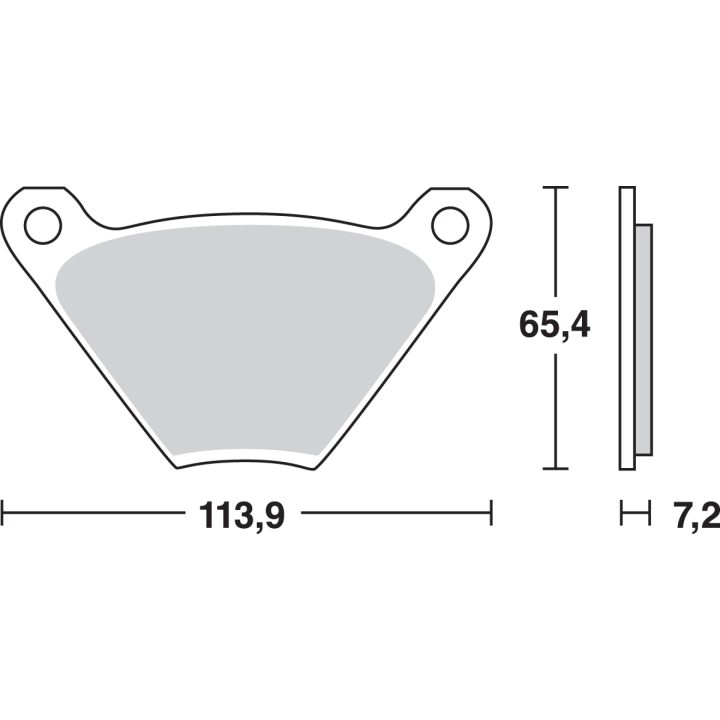 Bromsbelägg FRAM Ceramic TRW BRAKE PAD TRW MCB97 – bild 2