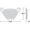 Bromsbelägg FRAM Ceramic TRW BRAKE PAD TRW MCB97 – miniatyr 1