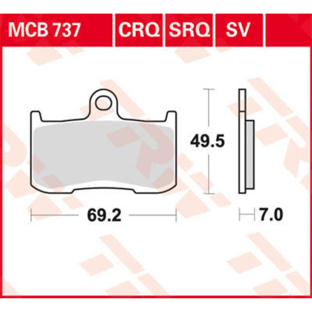 Bromsbelägg FRAM Ceramic TRW Frambelägg