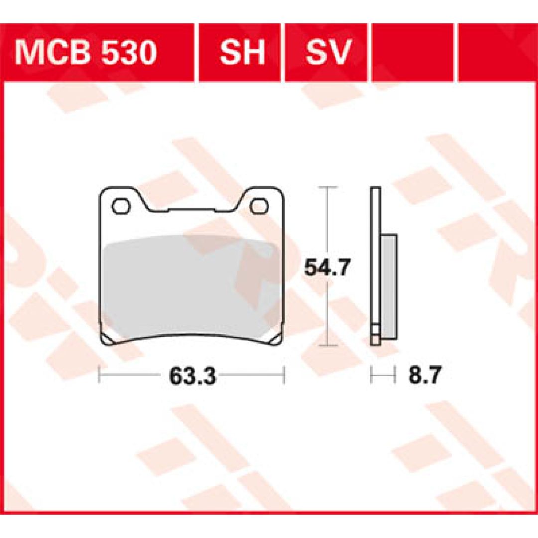 Bromsbelägg FRAM Ceramic TRW Standard – bild 2
