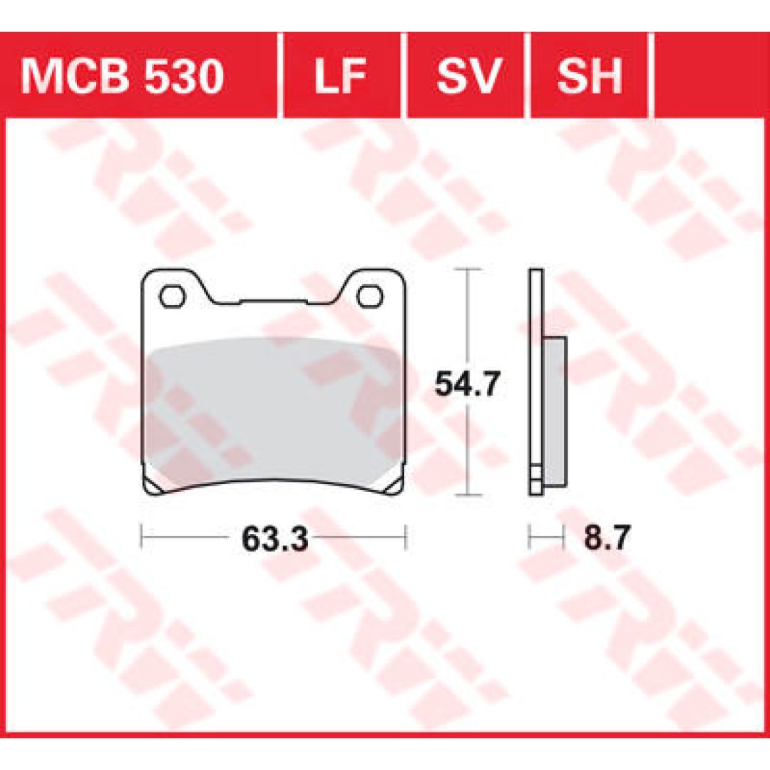 Bromsbelägg FRAM Ceramic TRW Standard