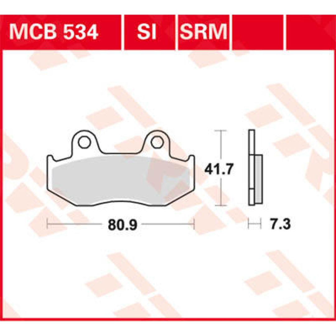 Bromsbelägg FRAM Ceramic TRW Standard