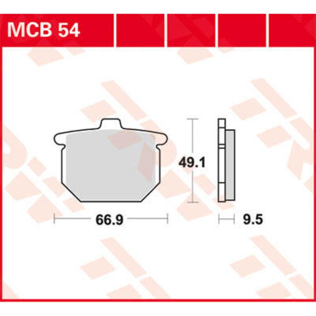 Bromsbelägg FRAM Ceramic TRW Standard