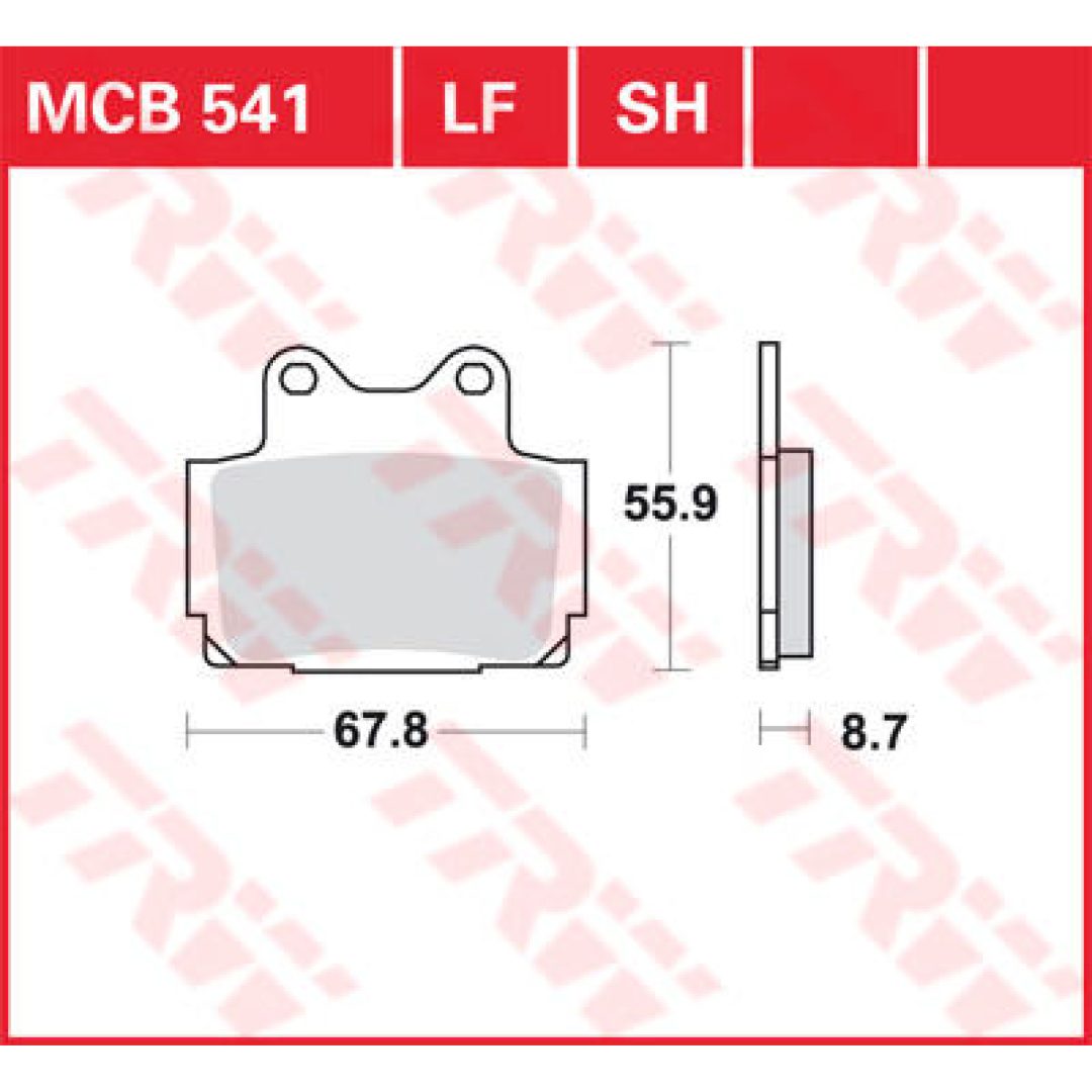 Bromsbelägg FRAM Ceramic TRW Standard