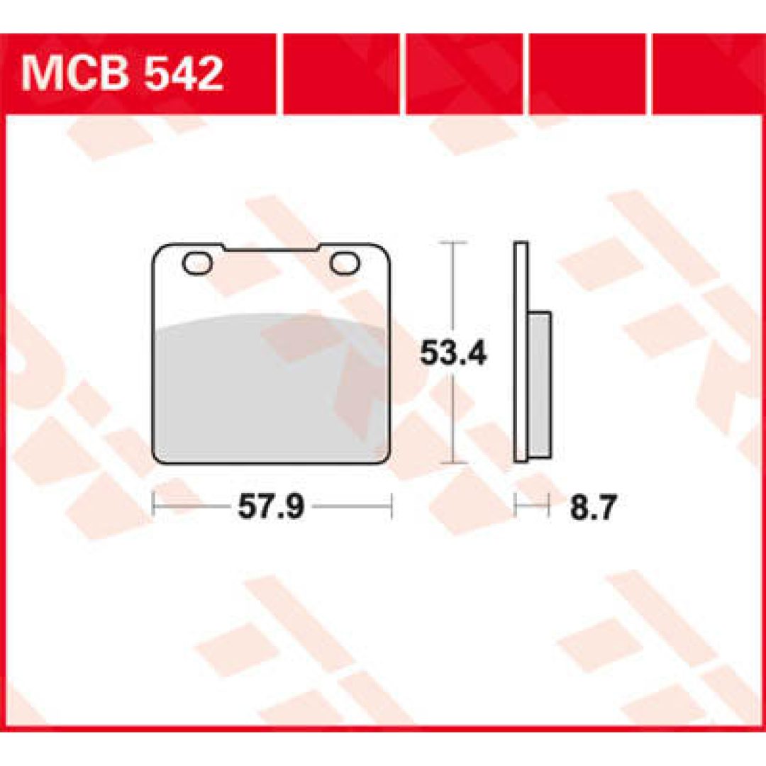 Bromsbelägg FRAM Ceramic TRW Standard