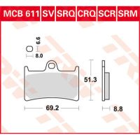 Bromsbelägg FRAM Ceramic TRW