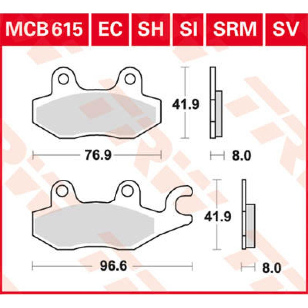 Bromsbelägg FRAM Ceramic TRW Standard