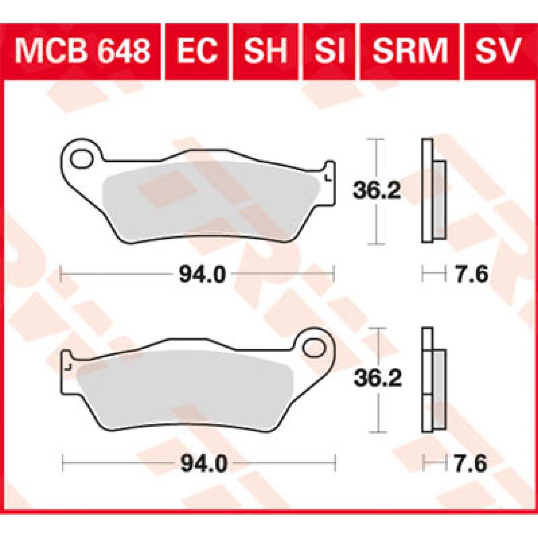 Bromsbelägg FRAM Ceramic TRW Standard – bild 2