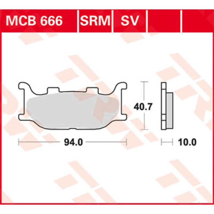 Bromsbelägg FRAM Ceramic TRW Standard – bild 2