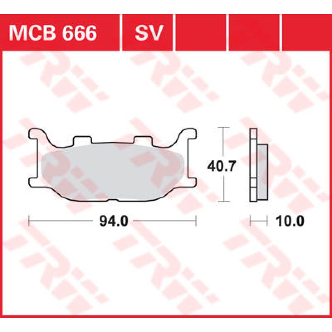 Bromsbelägg FRAM Ceramic TRW Standard