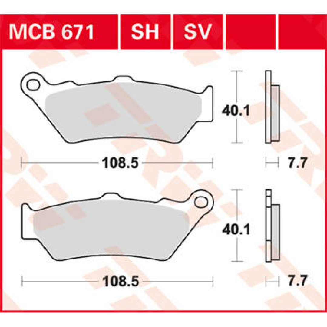 Bromsbelägg FRAM Ceramic TRW Standard