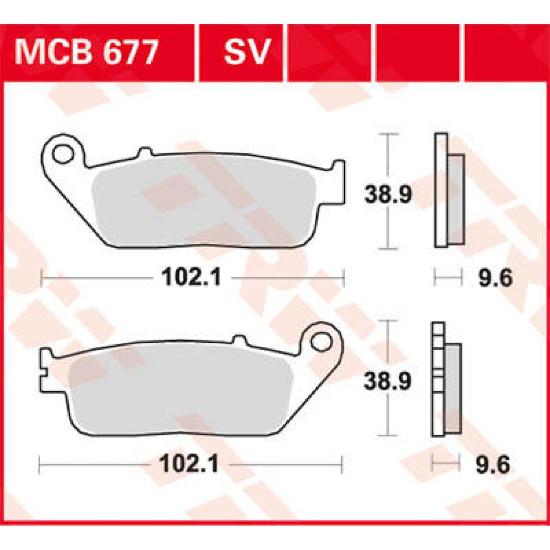 Bromsbelägg FRAM Ceramic TRW Standard