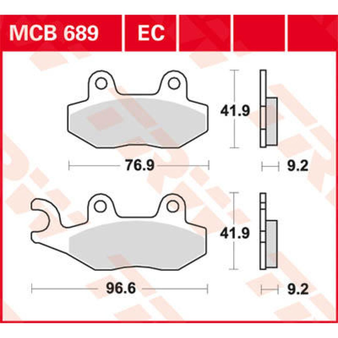 Bromsbelägg FRAM Ceramic TRW Standard