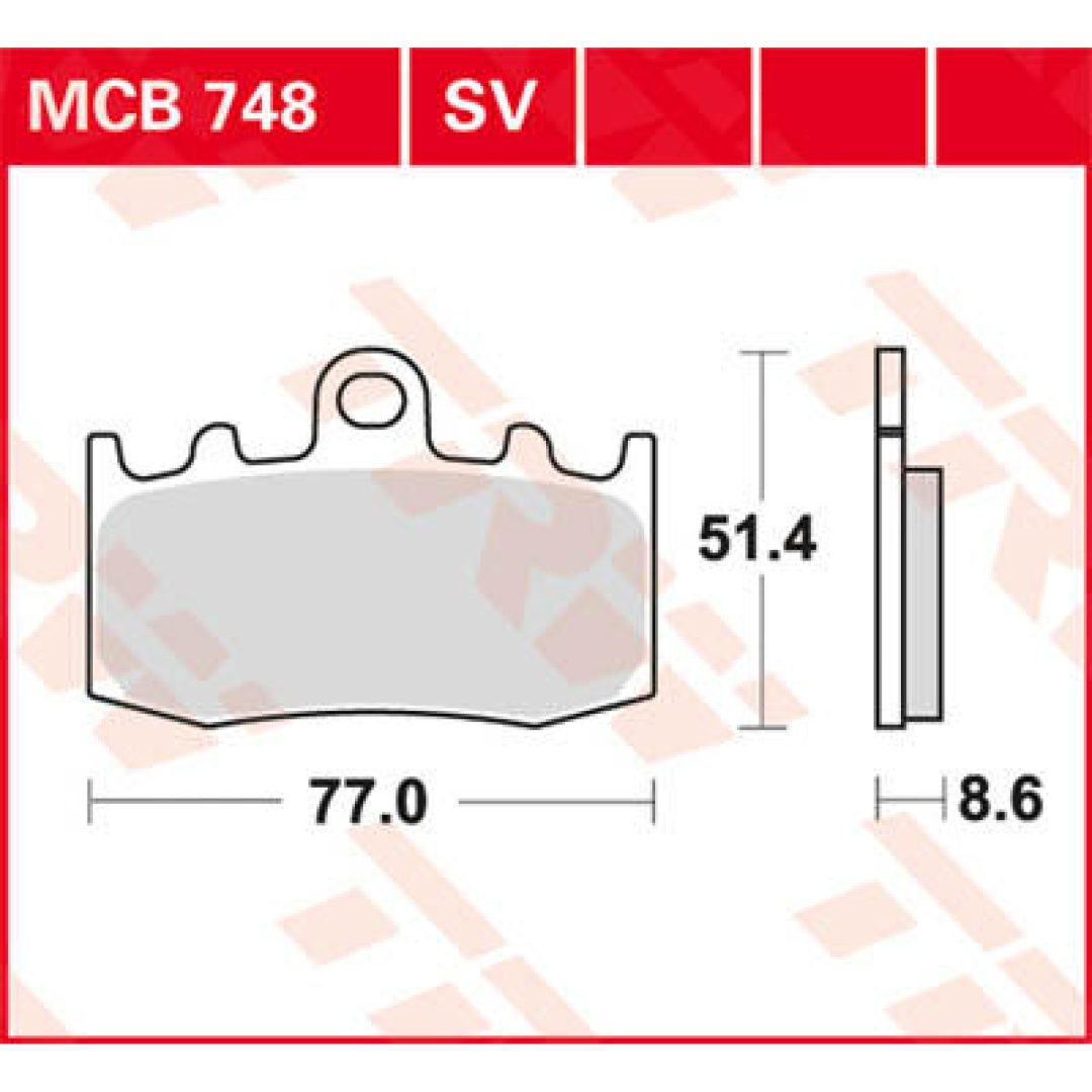 Bromsbelägg FRAM Ceramic TRW Standard
