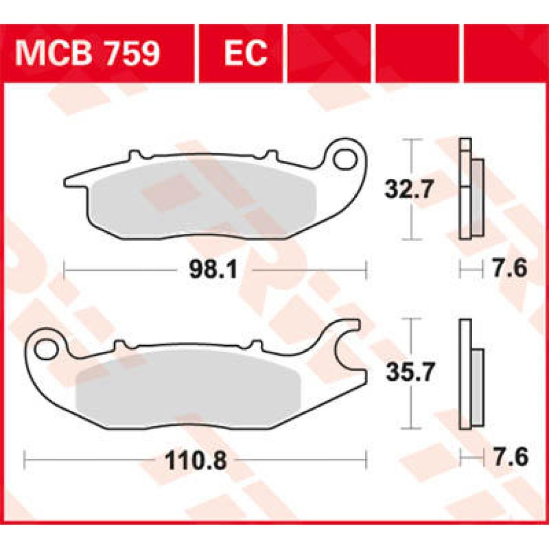 Bromsbelägg FRAM Ceramic TRW Standard