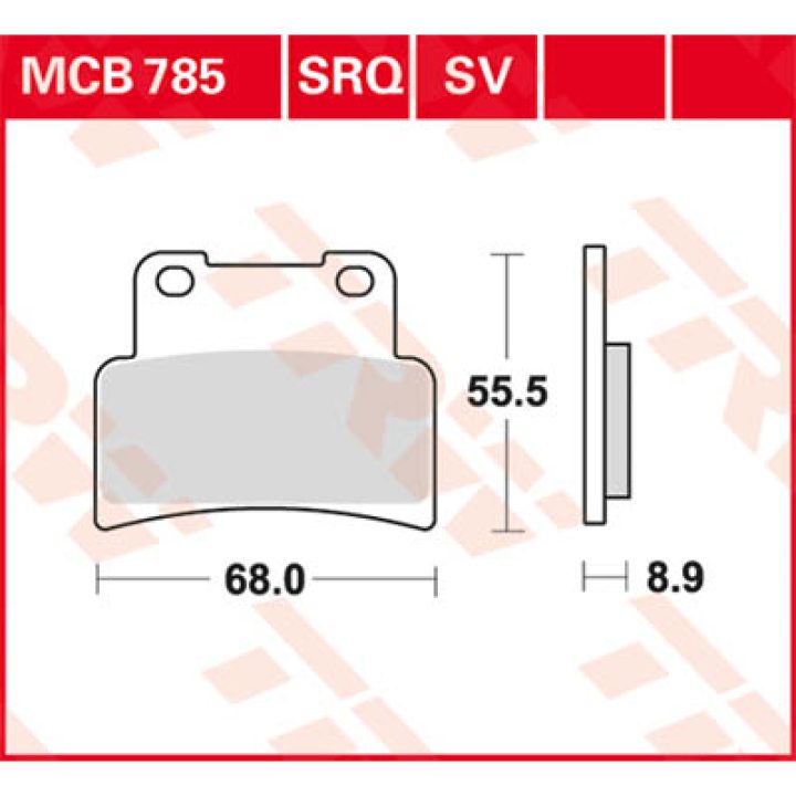 Bromsbelägg FRAM Ceramic TRW Standard – bild 2