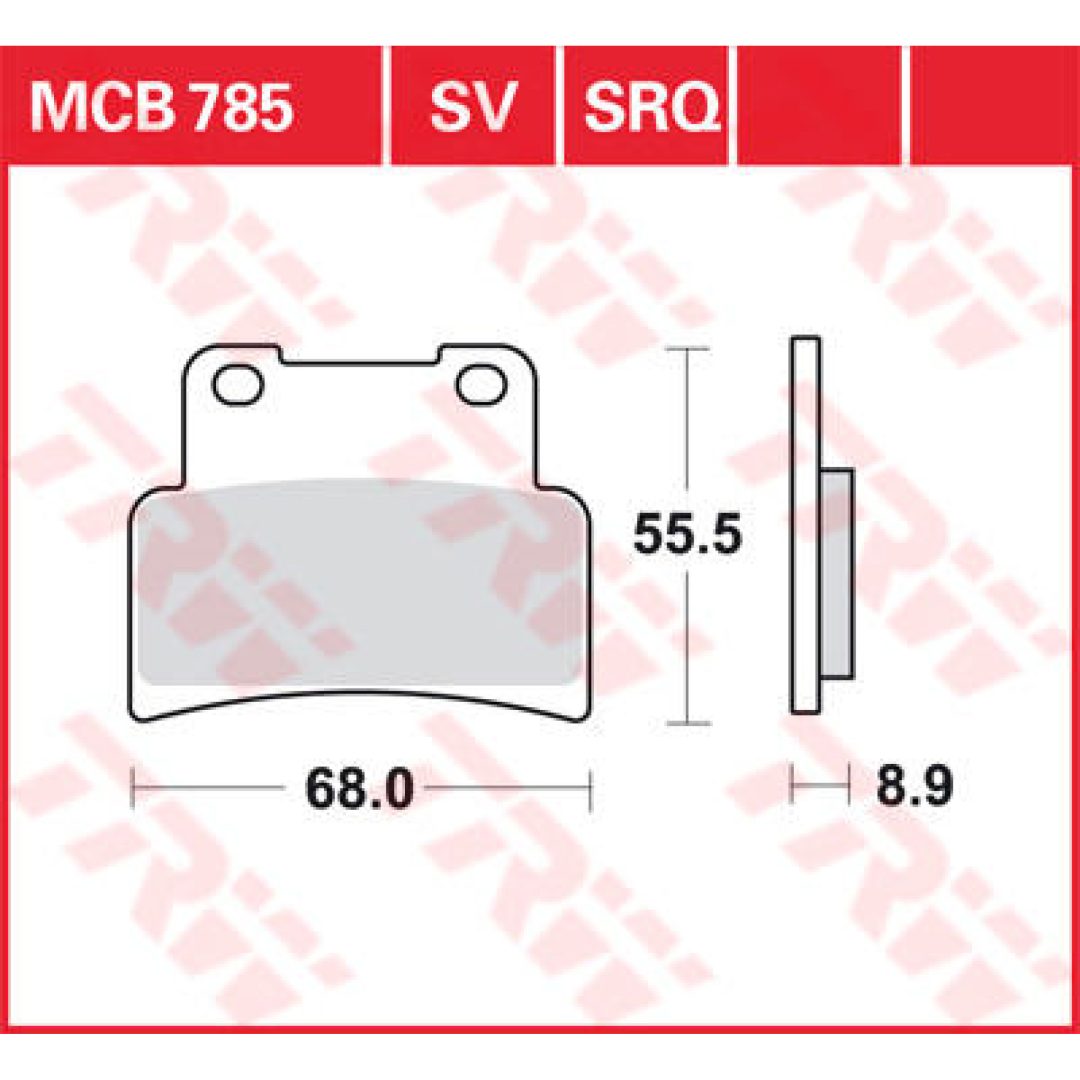 Bromsbelägg FRAM Ceramic TRW Standard