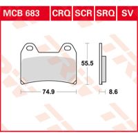 Bromsbelägg FRAM Ceramic TRW