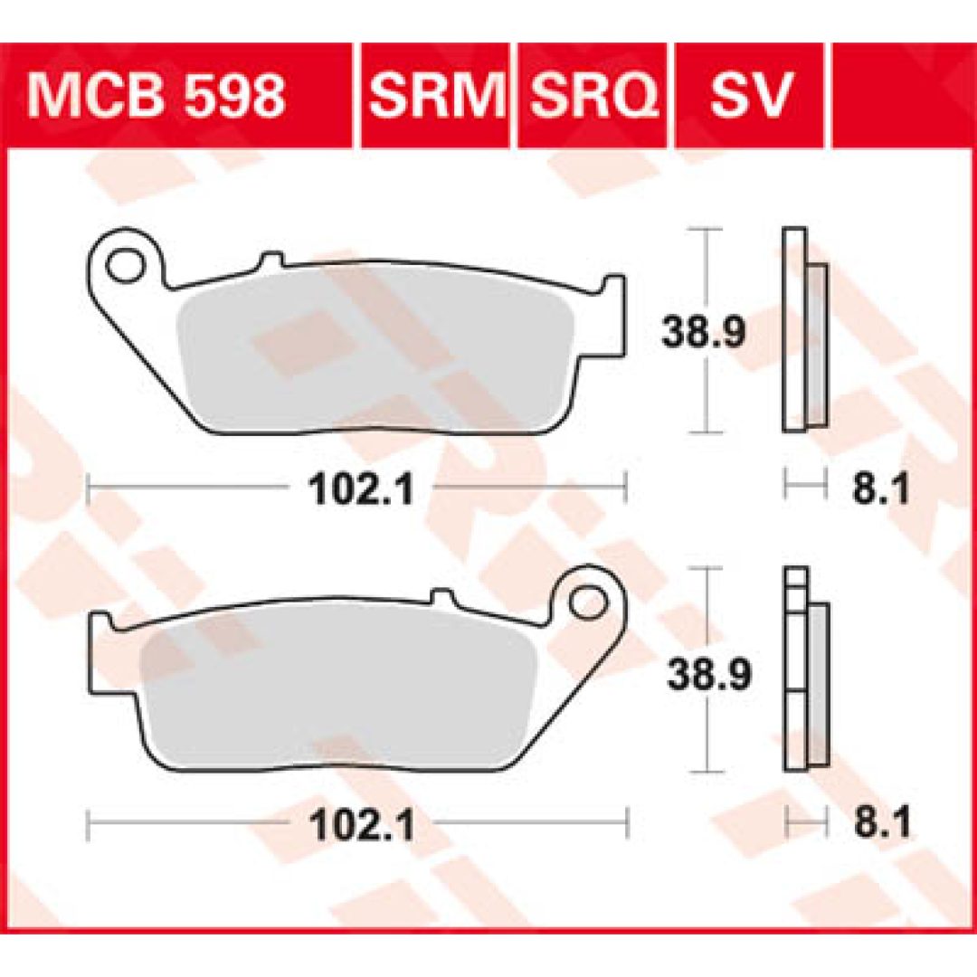 Bromsbelägg FRAM Ceramic TRW Standard – bild 2