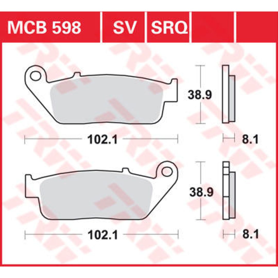 Bromsbelägg FRAM Ceramic TRW Standard