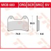 Bromsbelägg FRAM CRQ HYPER-CARBON RACING TRW CRQ Bromsbelägg – miniatyr 1