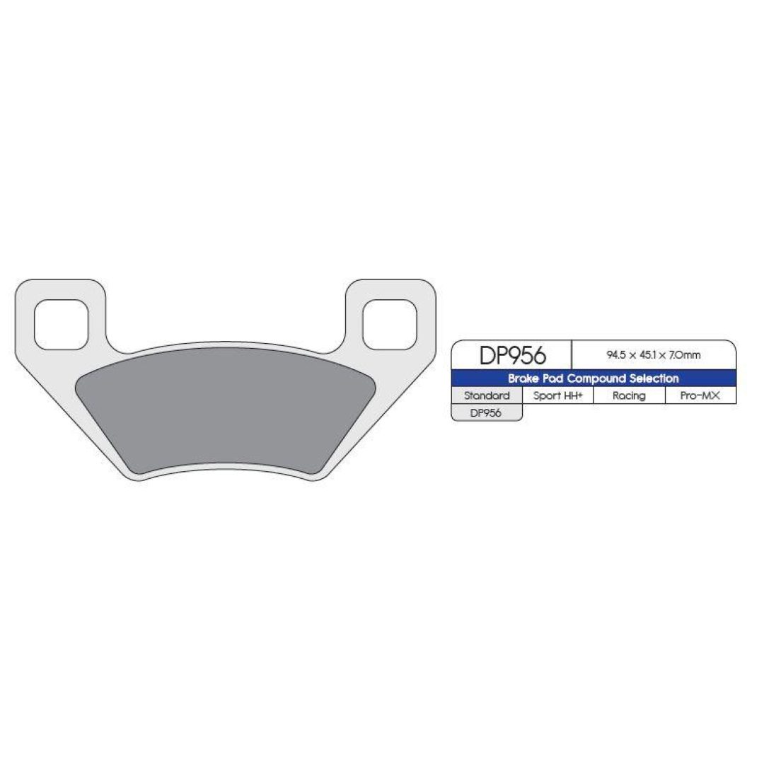 Bromsbelägg FRAM DP-Brakes BRAKE PAD DP ATV DP956