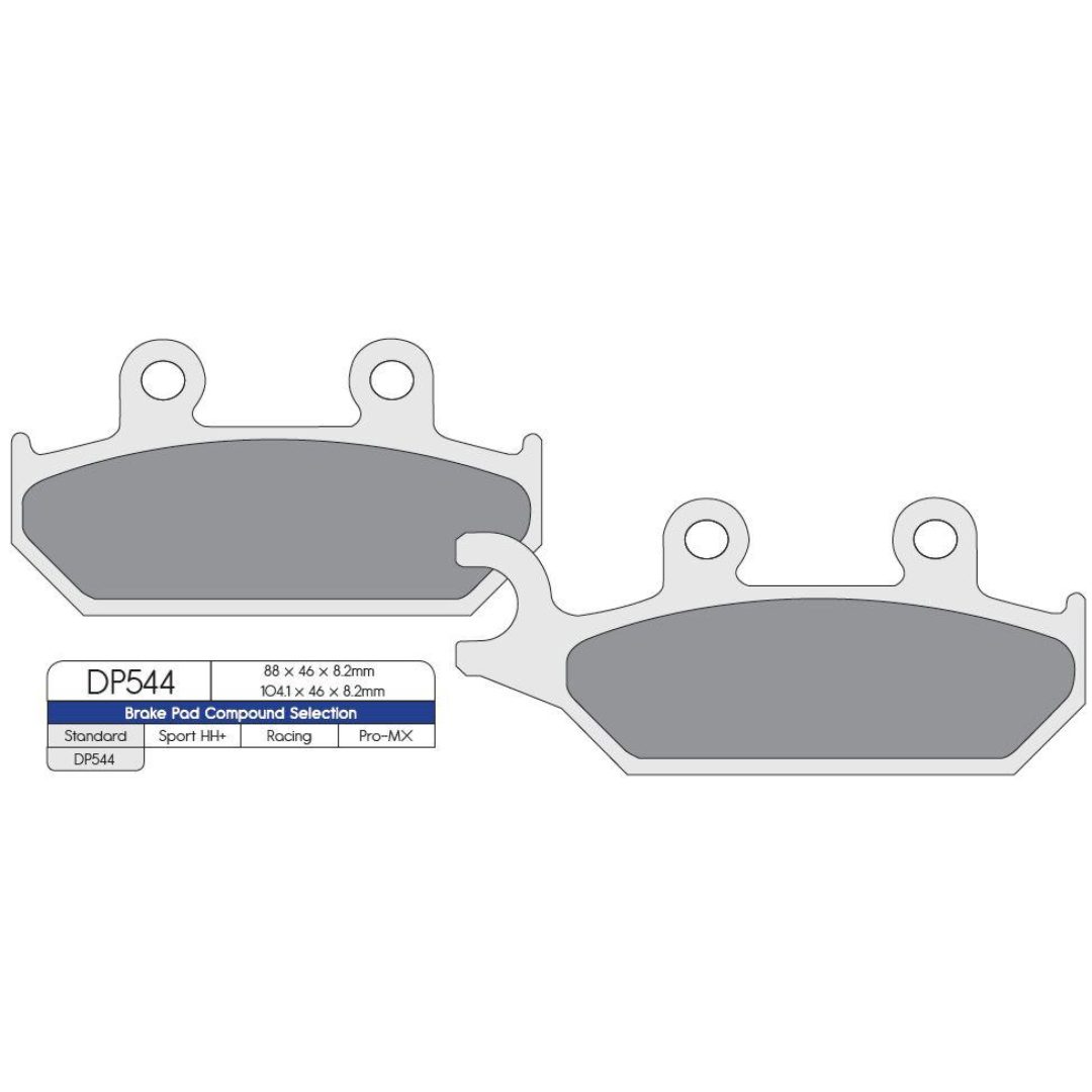 Bromsbelägg FRAM DP-Brakes BRAKE PAD SINTERED DP544