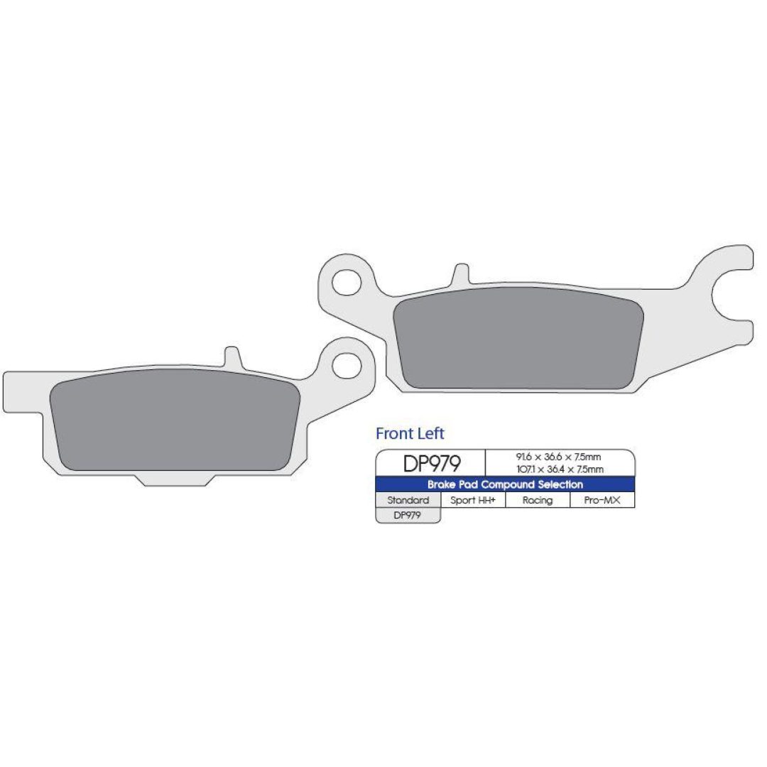 Bromsbelägg FRAM DP-Brakes BRAKE PAD SINTERED DP979