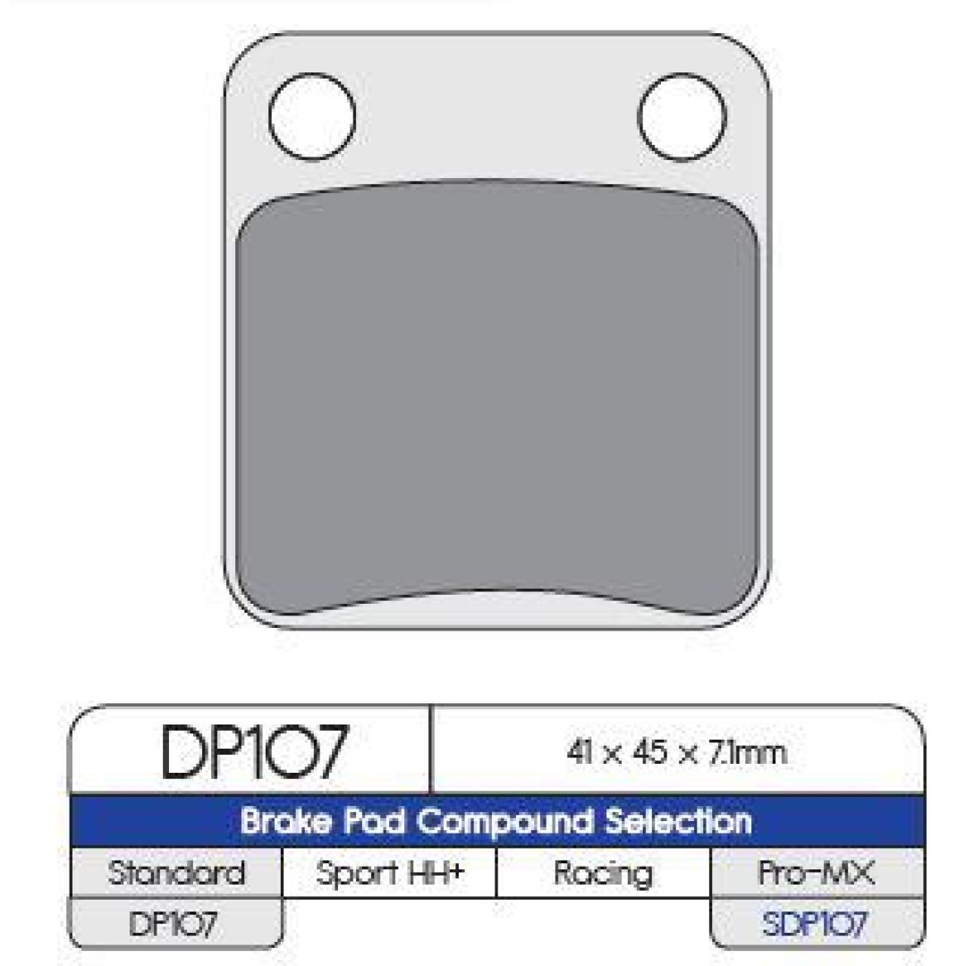 Bromsbelägg FRAM DP-Brakes Bromsbelägg Fram / Bak Sintered Metal Standard