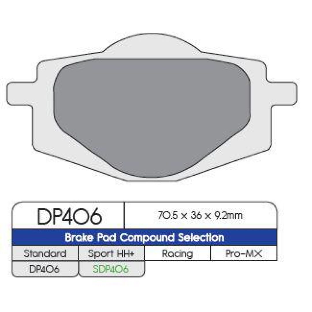 Bromsbelägg FRAM DP-Brakes Bromsbelägg Fram / Bak Sintered Metal Standard