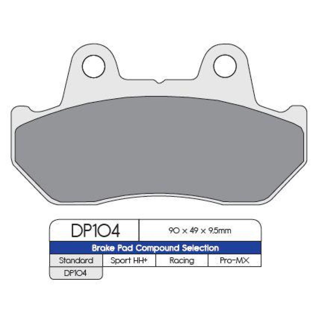 Bromsbelägg FRAM DP-Brakes Bromsbelägg Fram Sintered Metal Standard