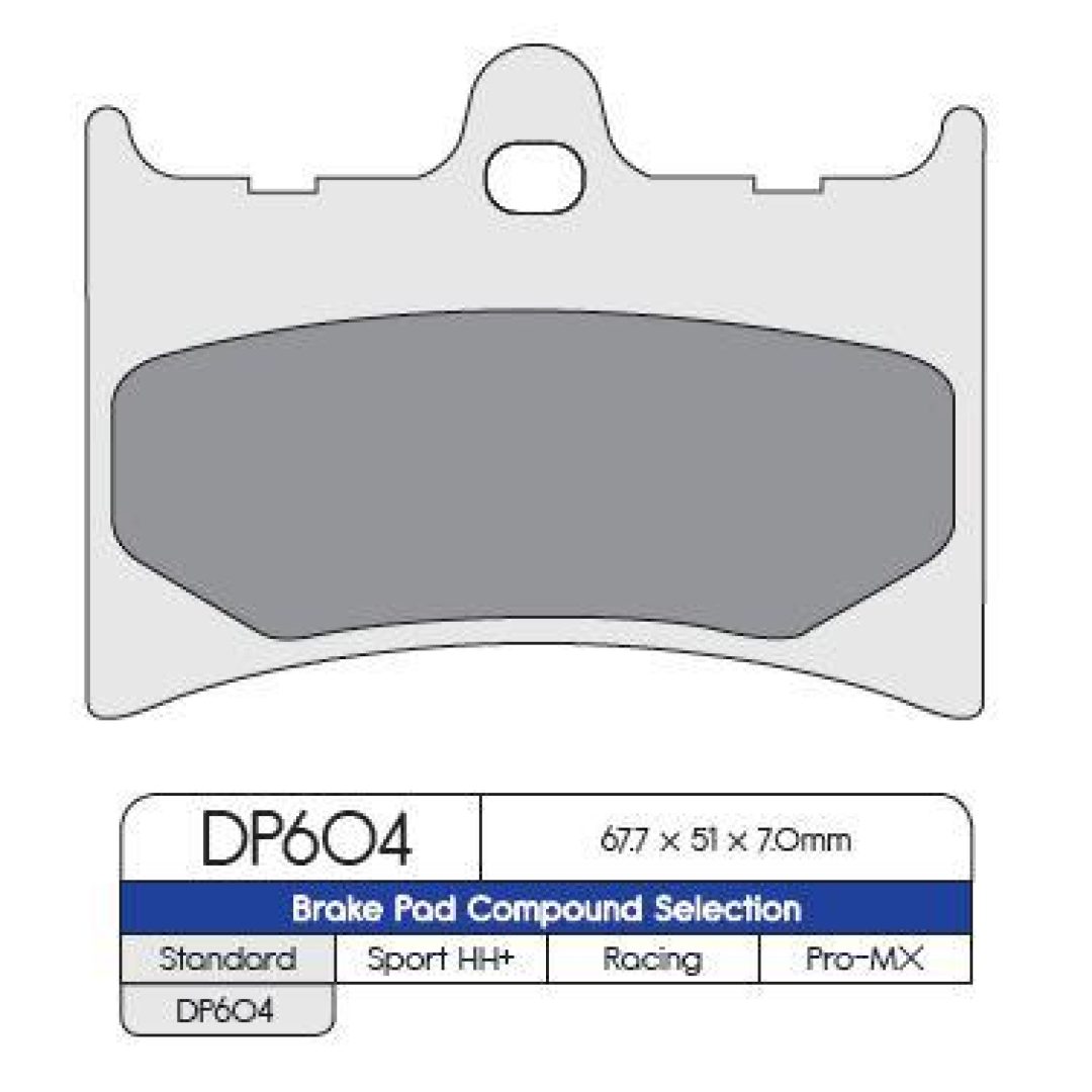 Bromsbelägg FRAM DP-Brakes Bromsbelägg Fram Sintered Metal Standard