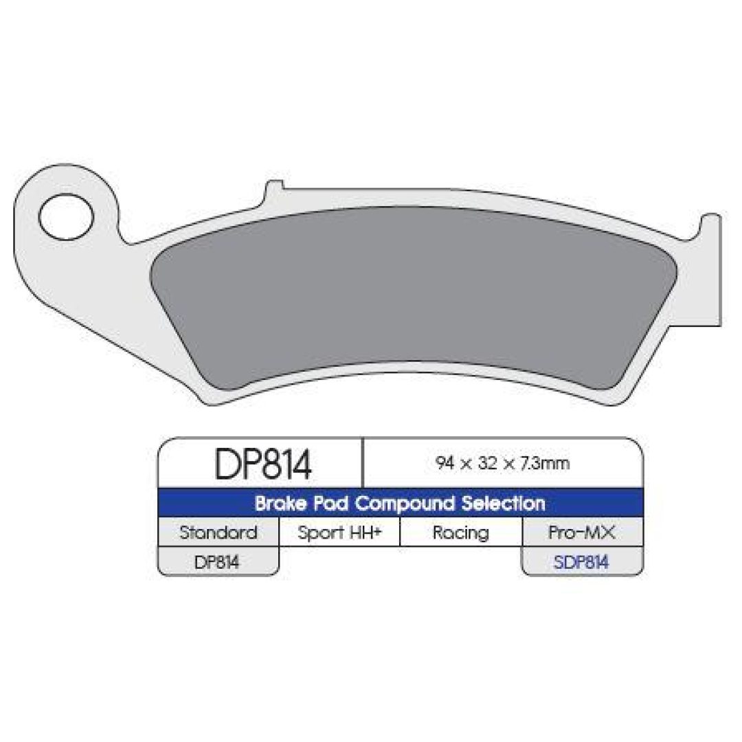 Bromsbelägg FRAM DP-Brakes Bromsbelägg Fram Sintered Metal Standard