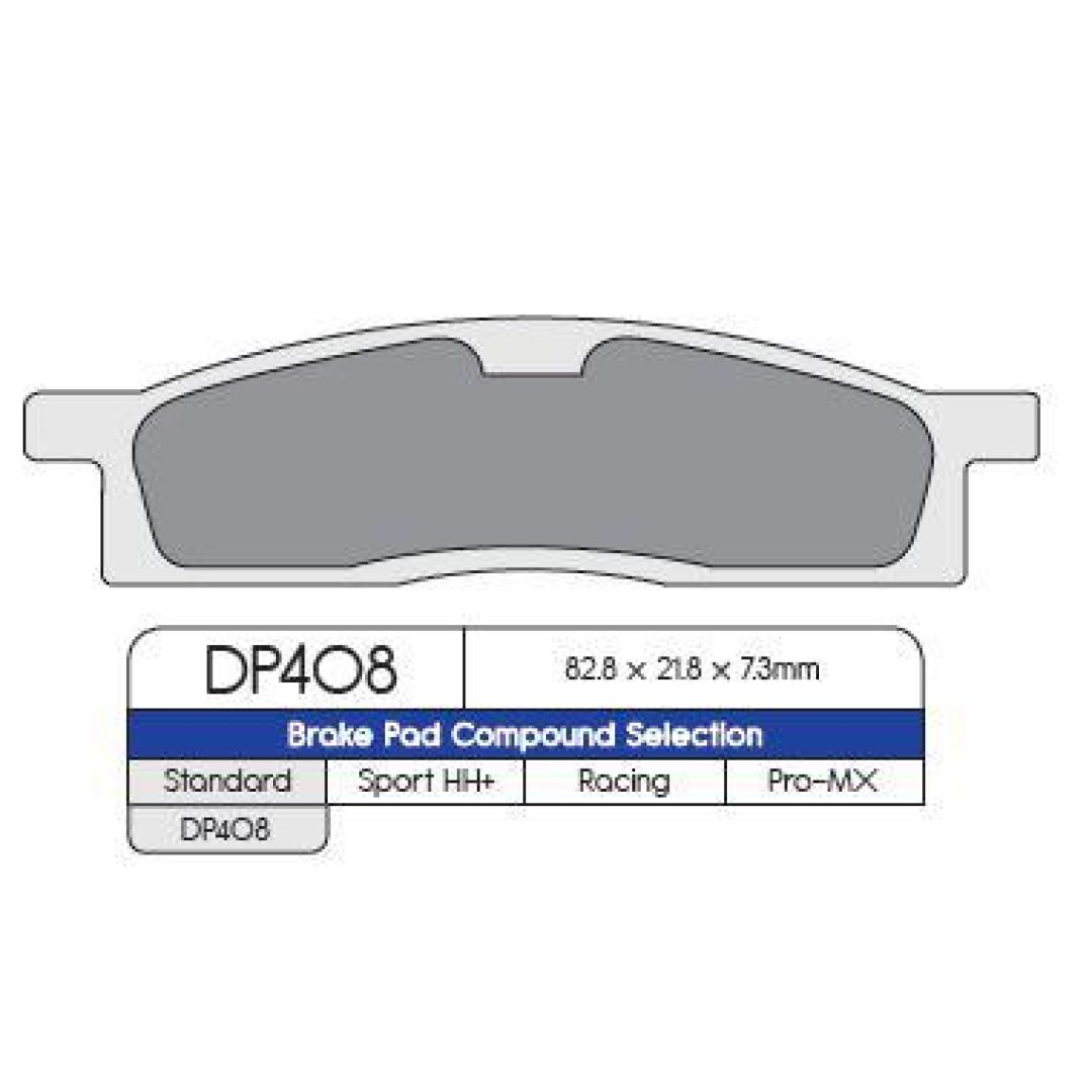 Bromsbelägg FRAM DP-Brakes Fram YZ 80/85, 93->