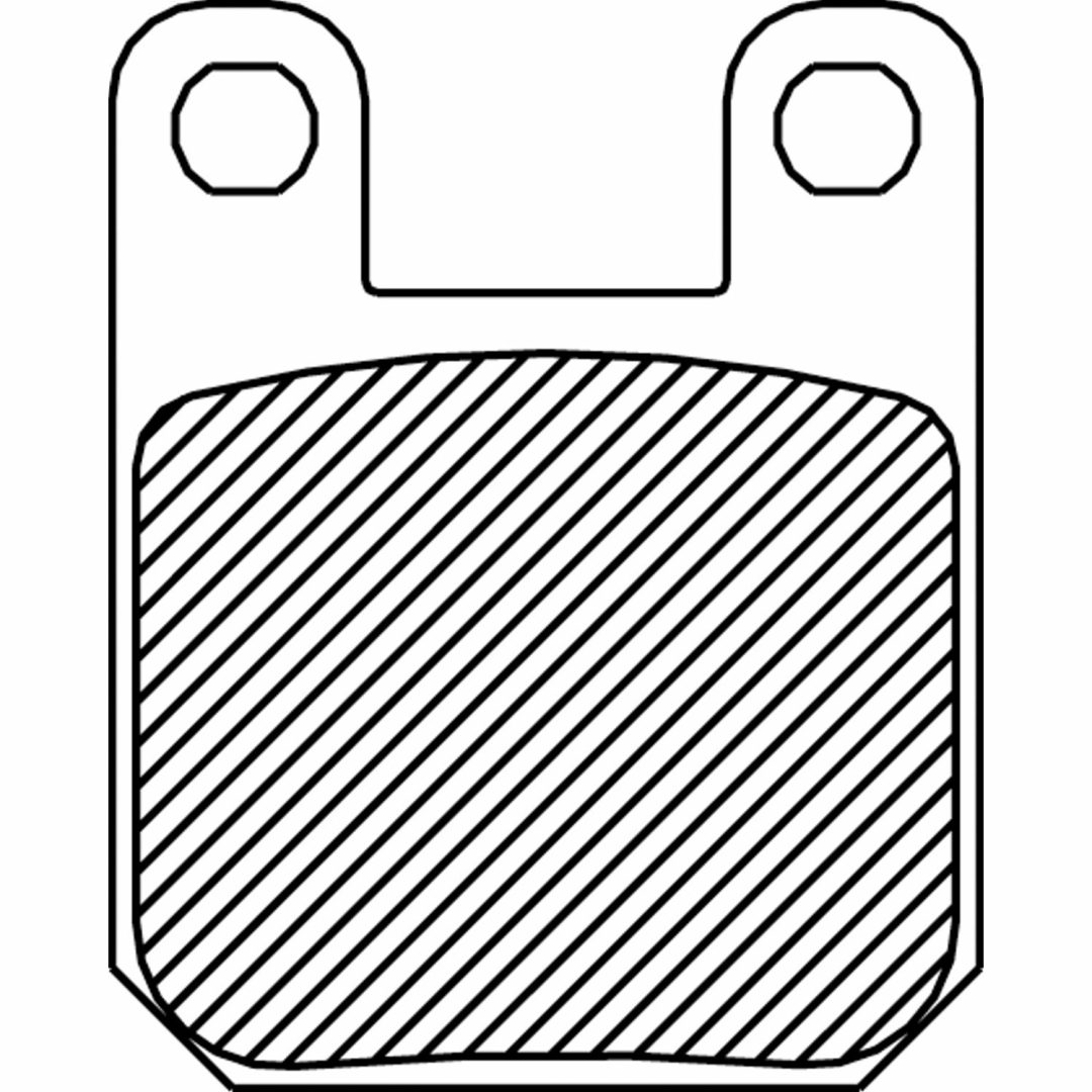 Bromsbelägg FRAM DRAG Position: Fram Material: Sintered Metall